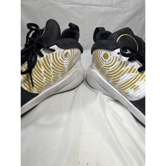 Sz 6Y Nike Team Hustle D9 Mid Black Metallic Gold AQ4224-004 - Picture 16 of 16